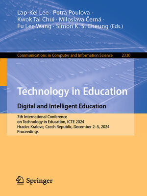 cover image of Technology in Education. Digital and Intelligent Education